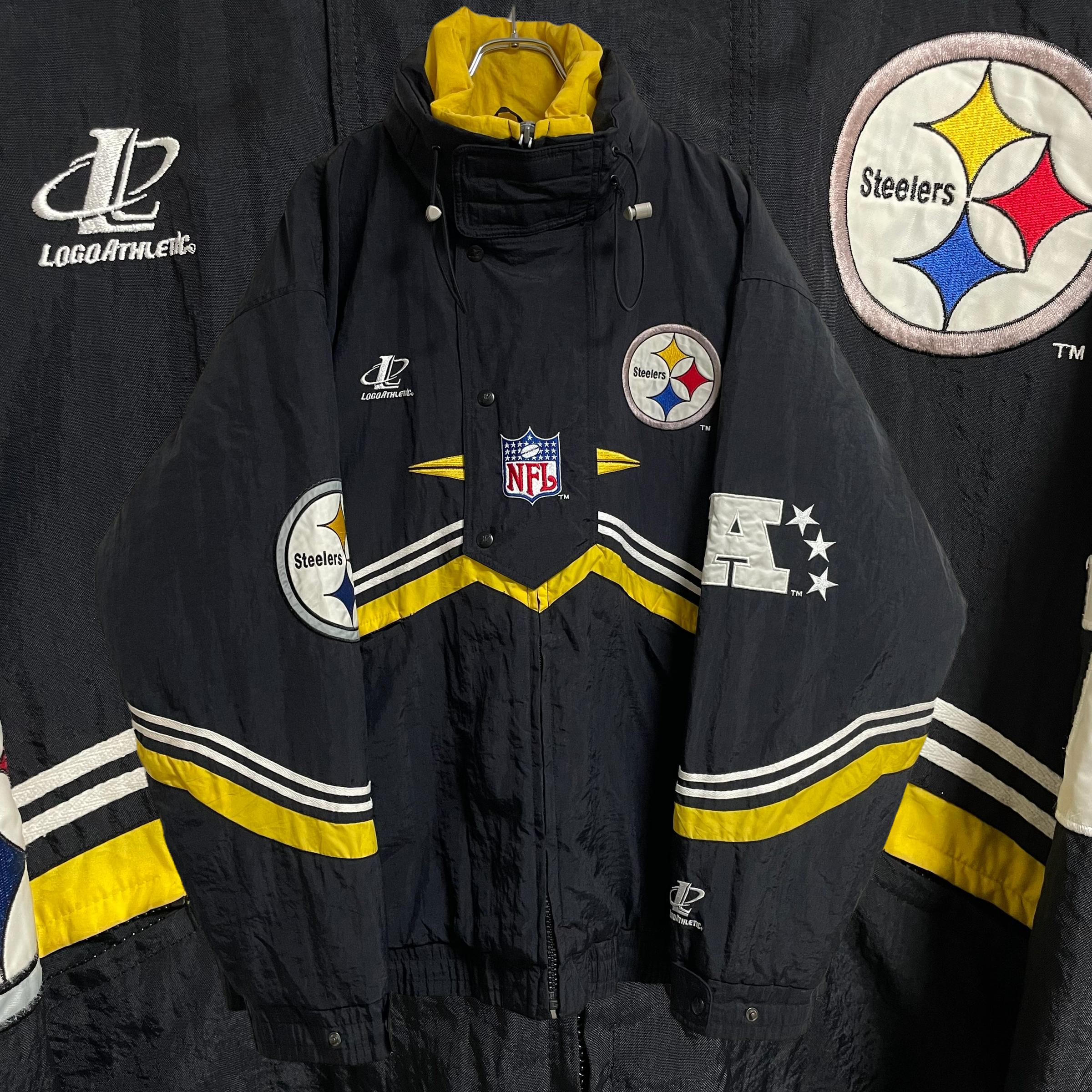 NFL】STEELERS embroidery nylon jacket blouson/スティーラーズ 