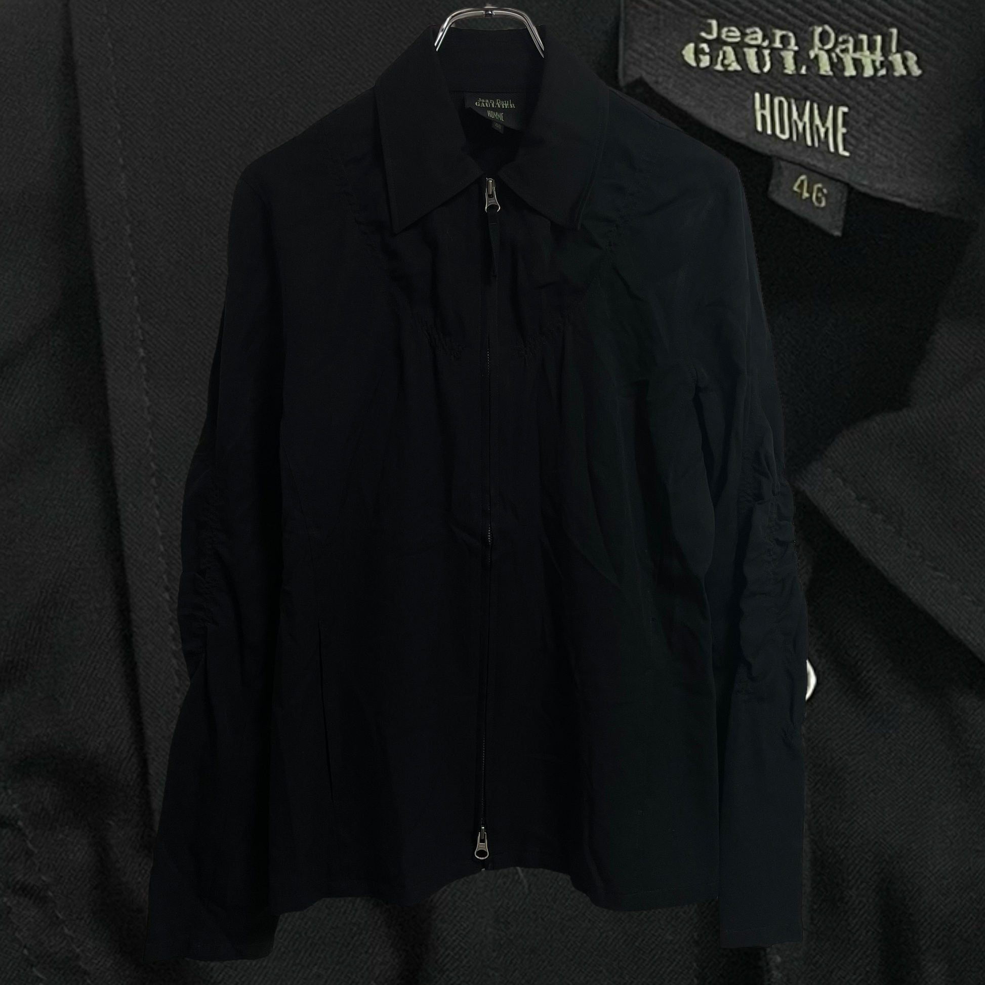 JEAN PAUL GAULTIER】design zip up shirts jacket/ゴルチエ ジップ ...